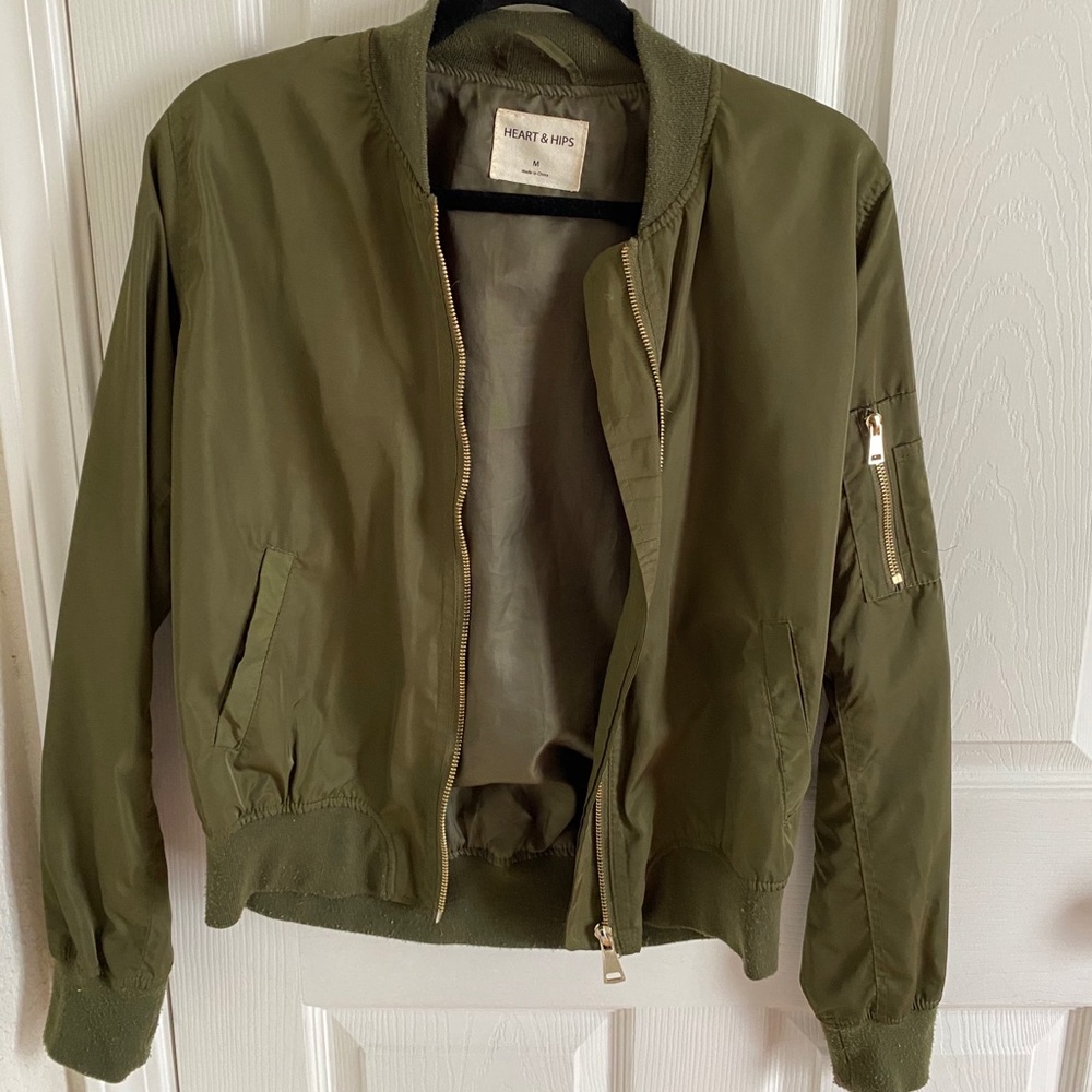 Army green bomber